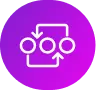 Purple Diagram Icon