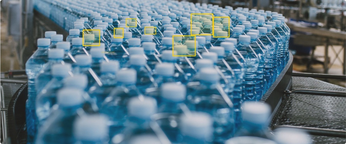 Plastic water bottles defect detection
