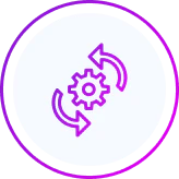 Circular Arrow Gear Icon