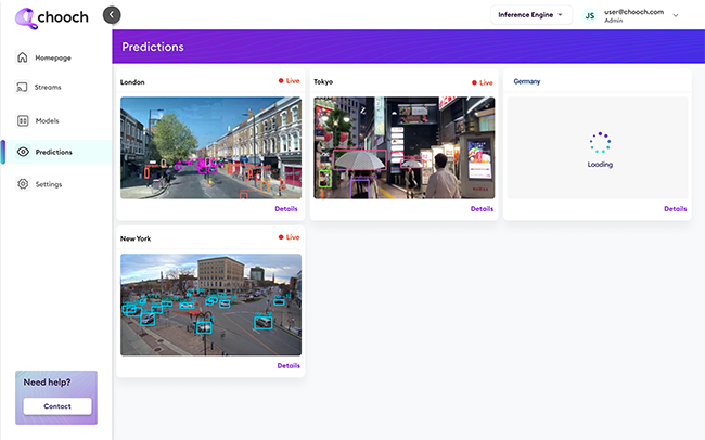 AI Vision Studio Inference Dashboard