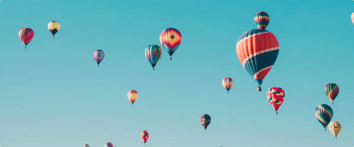 Hot air balloons