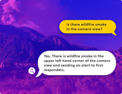 Wildfire and smoke detection with ImageChat