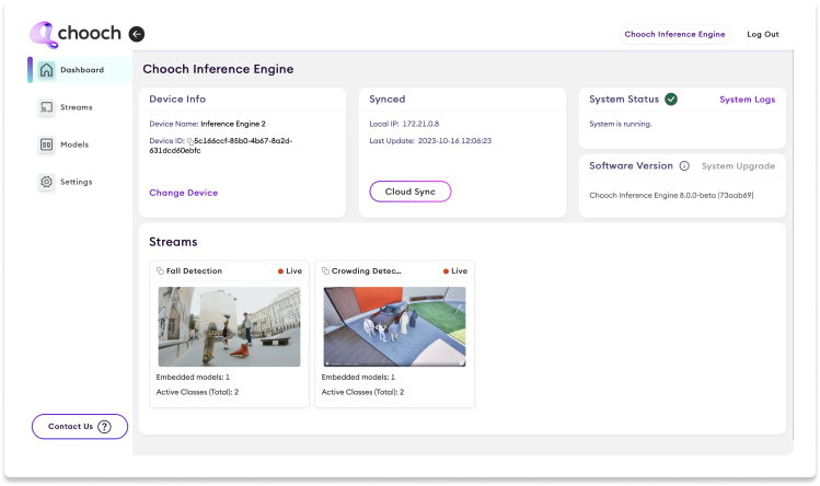 Inference Engine V8 Dashboard