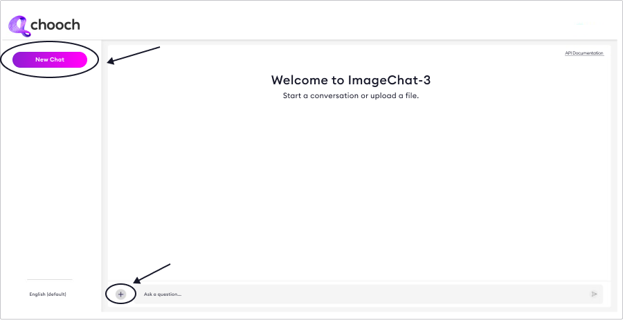 ImageChat Start Screen