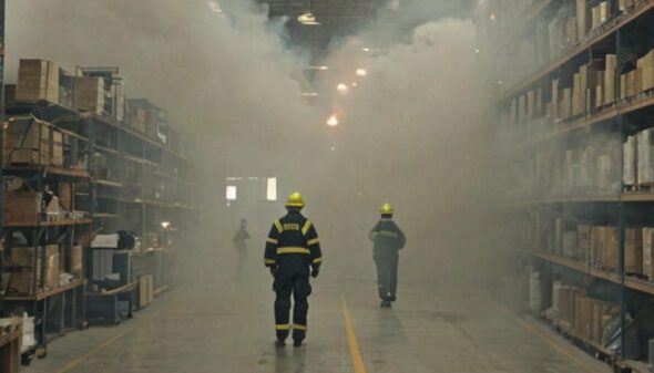 AI for Warehouse Fire and Smoke Detection