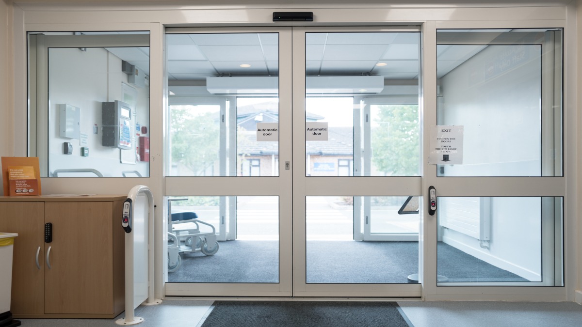 Automatic Sliding Doors in a Hospital