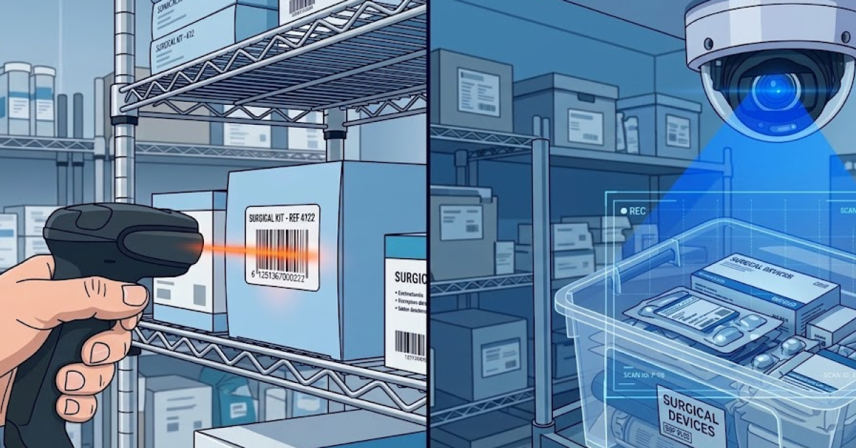 Hospital Inventory System Comparison for Supply Rooms: Barcode, RFID, and Automated Monitoring