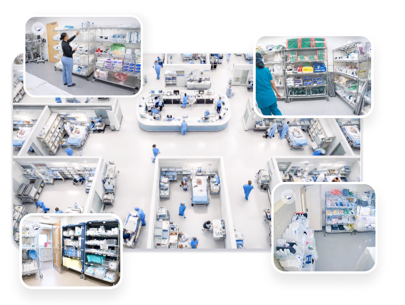 Hospital nursing and central area